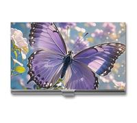 Anceky Blooming Blue Daisy Business Name Cards Booklet for Professionals, Executives
