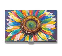 Anceky Blooming Blue Daisy Business Name Cards Booklet for Professionals, Executives