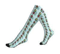 Anceky Bright Traffic Light Print Compression Socks for Women Men 15-20 mmHg Support for Nurses Travel Running Athletic, Compression Stockings Support Socks