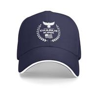 Anceky Charlie Kirk Forever in Our Hearts-1 Baseball Cap Unisex Trucker Hat for Men Women Navy Blue