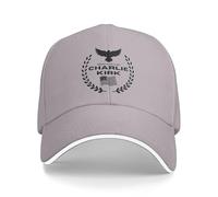 Anceky Charlie Kirk Forever in Our Hearts Baseball Cap Unisex Trucker Hat for Men Women Gray