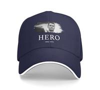 Anceky Charlie Kirk is A Hero Baseball Cap Unisex Trucker Hat for Men Women Navy Blue