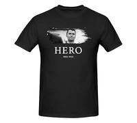 Anceky Charlie Kirk is A Hero Crew Neck Short Sleeve T-Shirt for Men Cotton T-Shirts