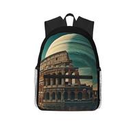 Anceky Colossal Colosseum Under Giant Planet Compact and casual backpack,Travel Daypack for unisex
