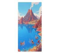 Anceky Crater Lake Towel,Soft Feel,Microfiber Towel,Absorbent and Quicker to Dry, Hand Towel for Gym Travel Camp Pool Daily 13.8 * 28.7 in
