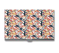 Anceky Cute Pugs Tree Business Name Card Holder Men Women