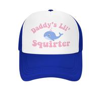 Anceky Daddy's Lil Squirter Funny Mesh Cap Trucker Hats Blue