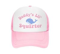 Anceky Daddy's Lil Squirter Funny Mesh Cap Trucker Hats Pink