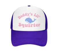 Anceky Daddy's Lil Squirter Funny Mesh Cap Trucker Hats Purple