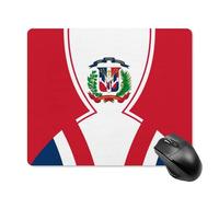 Anceky Dominican Republic Flag Mouse Pad Portable Non-Slip Base Mousepad for Computer Laptop Office Home