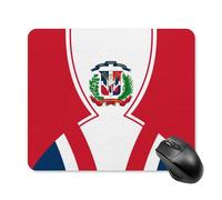 Anceky Dominican Republic Flag Mouse Pad Portable Non-Slip Base Mousepad for Computer Laptop Office Home