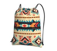Anceky Drawstring Backpack Waterproof Gym Drawstring Bags Native American Swim Bag for Men Women