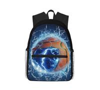 Anceky Dynamic Earth Cracked by Water Basketball Compact and casual backpack,Travel Daypack for unisex