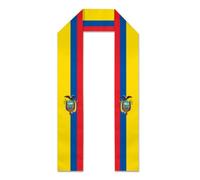 Anceky Ecuador Ecuadorian Flag 0 Nation Graduation Stole Double Sided Graduate Sash Scarf for Proclamation Abroad International Student Study