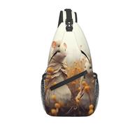 Anceky Elegant Mouse Couple Cross Chest Bag Diagonally Men Women Crossbody Shoulder Bag Casual Fashion Travel Bag Sling Backpack