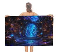 Anceky Enchanted Library Magic Door Oversized Beach Towel Quick Dry Sand Free Microfiber Travel Towel Lightweight Multi Purpose Beach Blanket Pool Gym Bath Towel 51x31 in