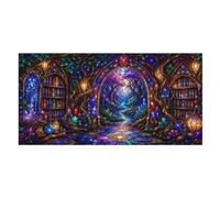 Anceky Enchanted Library Pathway Oversized Beach Towel Quick Dry Sand Free Microfiber Travel Towel Lightweight Multi Purpose Beach Blanket Pool Gym Bath Towel 63x31 in