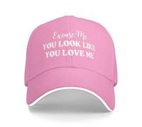 Anceky Excuse Me You Look Like You Love Me Hats Baseball Cap Pink