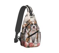 Anceky Family Of Boxer Puppies Backpack Travel Hiking Daypack Chest Bags Crossbody Shoulder Bag