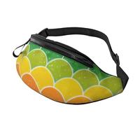 Anceky Fashion Bum Bag Rainbow Fish, Fanny Pack For Women & Men, Casual Lightweight Adjustable Zippered Pockets Waist Bag For Travel, Sports, Hiking