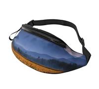Anceky Fashion Bum Bag Sunflower Moutain, Fanny Pack For Women & Men, Casual Lightweight Adjustable Zippered Pockets Waist Bag For Travel, Sports, Hiking