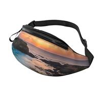 Anceky Fashion Bum Bag Sunrise Over Hanauma Bay, Fanny Pack For Women & Men, Casual Lightweight Adjustable Zippered Pockets Waist Bag For Travel, Sports, Hiking