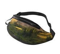 Anceky Fashion Bum Bag Travel Mountain Scenery, Fanny Pack For Women & Men, Casual Lightweight Adjustable Zippered Pockets Waist Bag For Travel, Sports, Hiking