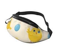 Anceky Fashion Bum Bag Yellow Chicken, Fanny Pack For Women & Men, Casual Lightweight Adjustable Zippered Pockets Waist Bag For Travel, Sports, Hiking