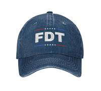 Anceky FDT Hat Fuck Donald Trump Anti 45 47 Hat for Men Baseball Caps Vintage Cap Navy Blue