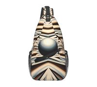 Anceky Floating sphere Cross Chest Bag Diagonally Men Women Crossbody Shoulder Bag Casual Fashion Travel Bag Sling Backpack