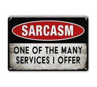 Anceky Funny Sarcastic Metal Tin Sign Man Cave Bar Decor Cool Stuff for Your Room Funny Garage Signs Wall Decor Please Don't Be Rude to Me Because My Rude Gift for Women Men 8x12 Inch Plaque Tin Sign