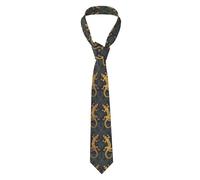 Anceky Gecko Lizards Men'S Tie 3.1" Cotton Classic Necktie Business Neckties For Wedding Party Gradution Business