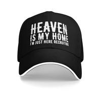 Anceky Heaven is My Home I'm Just Here Recruiting Hats Baseball Caps for Men Women Black