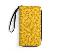 Anceky High Capacity Travel Wallet for Women, Water-Resistant, Great for Everyday Carry, Macaroni and Cheese