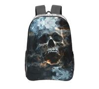 Anceky Horror Ghost Skull 16 Inch Transparent Backpack Basic Men'S Women'S Backpack Large Capacity Stadium Workbag
