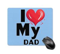 Anceky I Love My DADPad Square Mouse Pad Gaming Mouse Mat with Anti-Slip Rubber Base 18 * 22cm