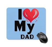 Anceky I Love My DADPad Square Mouse Pad Gaming Mouse Mat with Anti-Slip Rubber Base 20 * 25cm