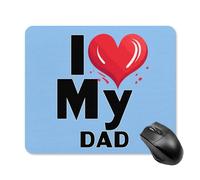 Anceky I Love My DADPad Square Mouse Pad Gaming Mouse Mat with Anti-Slip Rubber Base 25 * 30cm