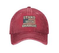 Anceky I Stand with Charlie Kirk Baseball Cap Unisex Trucker Hat for Men Women Red