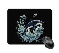 Anceky Killer Whale OrcaPad Square Mouse Pad Gaming Mouse Mat with Anti-Slip Rubber Base 20 * 25cm