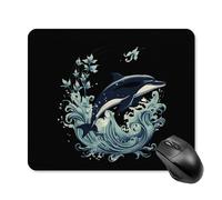 Anceky Killer Whale OrcaPad Square Mouse Pad Gaming Mouse Mat with Anti-Slip Rubber Base 25 * 30cm