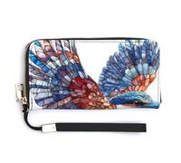 Anceky Kookaburra PU Leather Clutch Long Bifold Wallet, Coin Purse Credit Pass Case, Durable Card-Holder Money Storage for Women Men