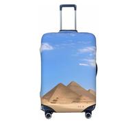 Anceky Landscape Pyramids Travel Luggage Cover Spandex Suitcase Protector Bag,Landscape Pyramids Dust-Proof Fits 18-32 Inch Luggage, Suitcase Sleeve for Kid and Adult,Large