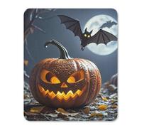 Anceky Magic Pumpkin Mouse Pad, Stitched Edges Waterproof Vertical Version Mouse Mat with Cute Pattern for Gaming Work Computer Office 25 * 30cm