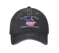 Anceky Make Canada Great Again Funny Trump 51st States Low Profile Cap Denim Hat