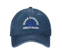 Anceky Make Europe Great Again Hat Cap I Love Europe Trucker Hat for Men Women Navy Blue