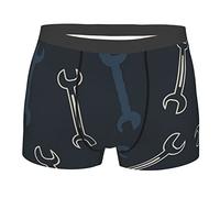 Anceky Mens Boxer Shorts Underwear Boxer Briefs Soft Stretch, Professional Fixing Open End Wrench Tools