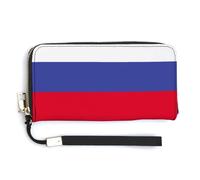 Anceky Men's Long Wallet Russia Flag Handbags Classic Women Durable Large Capacity Thin Stylish Novelty