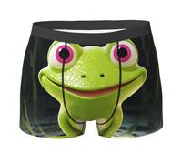 Anceky Mens Underwear Boxer Briefs Soft Stretch Boxer Briefs Breathable Crown Frog Boxers With Contour Pouch