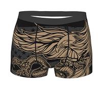Anceky Men's Underwear Briefs Breathable Stretch with Pouch, Snake and Eagle Flag USA America